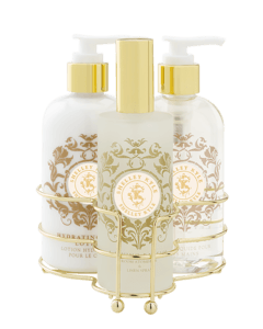 Shelley Kyle Signature Three piece caddy with Lotion, Liquid Hand Soap and Room Atomizer